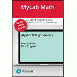 MyLab Math with Pearson eText (up to 24 months) Access Code for Algebra & Trigonometry with Interactive Assignments