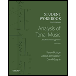 Analysis of Tonal Music - Student Workbook