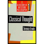 Classical Thought : History of Western Philosophy, Volume I