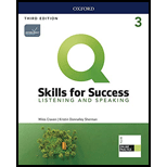 Q: Skills for Success 3: Listening and Speaking - With Access