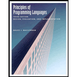 Principles of Programming Languages: Design, Evaluation, and Implementation