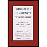 Principles of Community Psychology: Perspectives and Applications