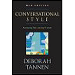 Conversational Style: Analyzing Talk among Friends (Paperback)