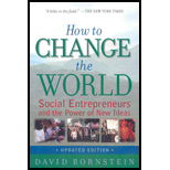 How to Change the World: Social Entrepreneurs and the Power of New Ideas