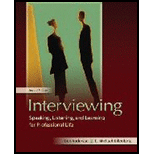 Interviewing : Speaking, Listening, and Learning for Professional Life