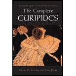 Complete Euripides : Bacchae and Other Plays, Volume 4