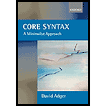 Core Syntax: A Minimalist Approach