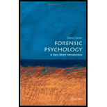 Forensic Psychology: Very Short Introduction