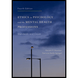 Ethics In Psychology and Mental Health Professions