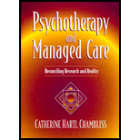 Psychotherapy and Managed Care: Reconciling Research and Reality