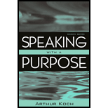 Speaking With a Purpose