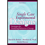 Single Case Experimental Designs