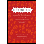 Greek Tragedies, Volume 1