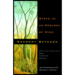 Steps to an Ecology of Mind Collected Essays in Anthropology, Psychiatry, Evolution, and Epistemology