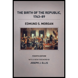 Birth of the Republic, 1763-89