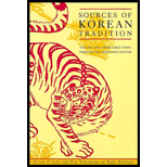 Sources of Korean Tradition, Volume I : From Early Times Through the Sixteenth Century