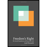 Freedom's Right: The Social Foundations of Democratic Life