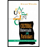 Cultural Universals and Particulars : An African Perspective
