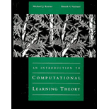 Introduction to Computational Learning Theory