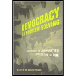Democracy As Problem Solving: Civic Capacity in Communities Across the Globe
