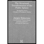 Structural Transformation of the Public Sphere : An Inquiry into a Category of Bourgeois Society