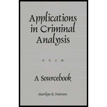 Applications in Criminal Analysis (Paperback)