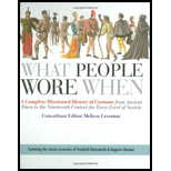 What People Wore When ; Complete Illustrated History of Costume from Ancient Times to Nineteenth Century for Every Level of Society