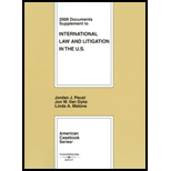 International Law and Litigation in the United States -08 Supplement