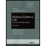 Federal Criminal Law and Its 2012 Supplement