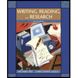 Writing, Reading and Research