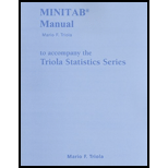 MINITAB MAN.T/A TRIOLA STATISTICS SER