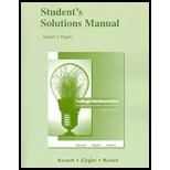 College Mathematics for Business, Economics, Life Sciences and Social Sciences - Student Solution Manual