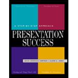 Presentation Success : A Step-by-Step Approach