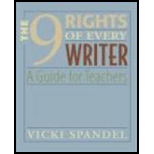 9 Rights of Every Writer: Guide for Teachers (Paperback)
