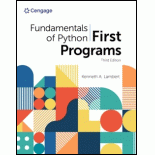 MindTap for Lambert's Fundamentals of Python: First Programs with 2024 ...