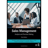 Sales Management: Analysis and Decision Making