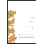 If Not, Winter: Fragments of Sappho