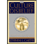 Culture of Disbelief : How American Law and Politics Trivialize Religious Devotion