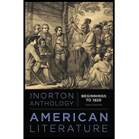 Norton Anthology of American Literature, Volume A, Beginnings to 1820