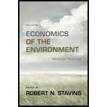 Economics of Environment - Selected Readings