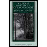 Walden, Civil Disobedience, and Other Writing