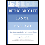 Being Bright Is Not Enough: Unwritten Rules of Doctoral Study