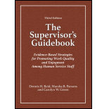 The Supervisor's Guidebook: Evidence-Based Strategies for Promoting Work Quality and Enjoyment Among Human Service Staff