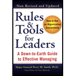 Rules and Tools for Leaders : A Down-to-Earth Guide to Effective Managing; Revised and Updated