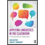 Applying Linguistics in the Classroom: A Sociocultural Approach