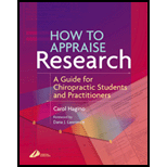 How to Appraise Research: A Guide for Chiopractic Students and Practitioners