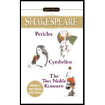 Pericles, Cymbeline and Two Noble Kinsmen