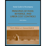 Principles of Food, Beverage, and Labor Cost Controls - Study Guide