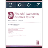 2007 Financial Accounting Research -CD (Software)