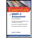 Essentials of MMPI - 2 Assessment